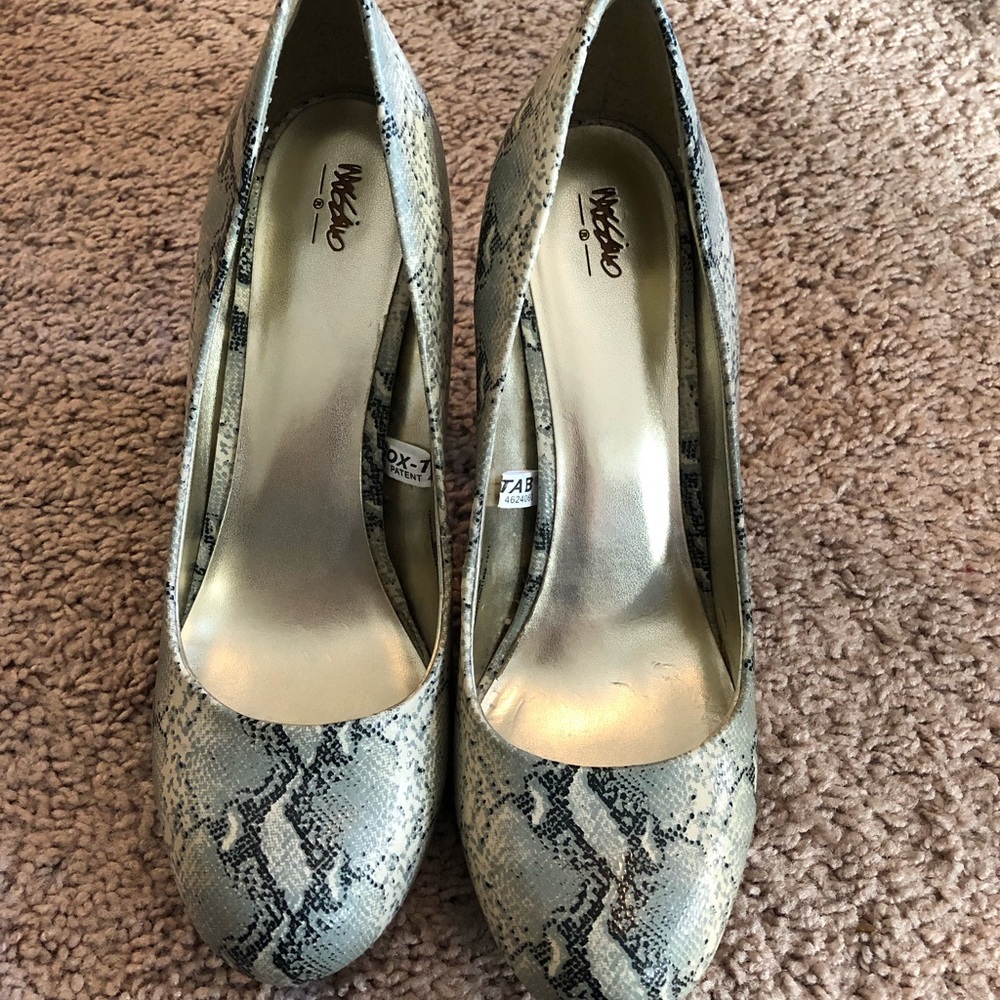 Animal print high heels